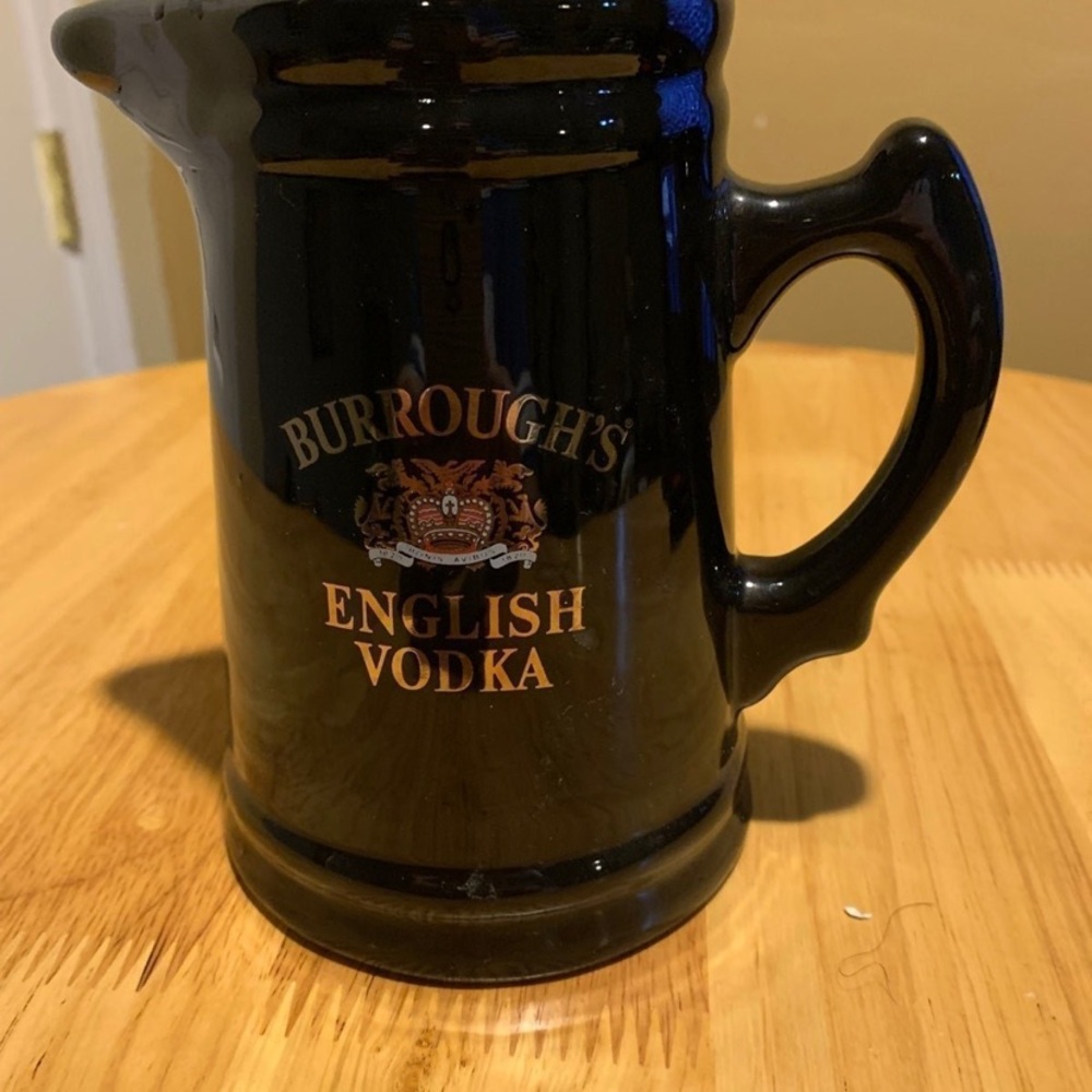 Vintage Pub Pitcher Burroughs English Vodka